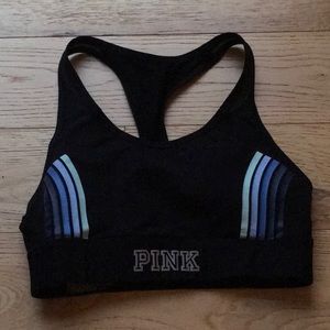 PINK racer back sports bra